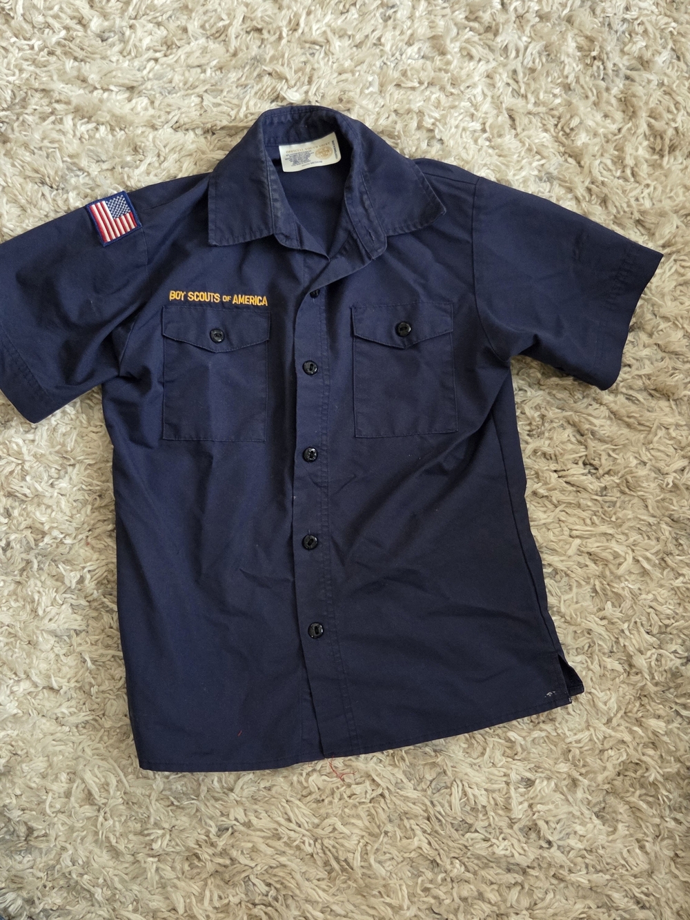 Cub Scouts Boy Scouts Of Ameeica Short-Sleeve Button-Down Uniform Shirt - Medium